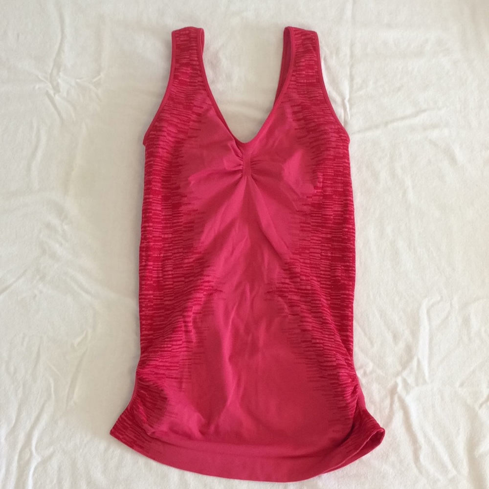 Zella Hot Pink Textured Racerback Tank